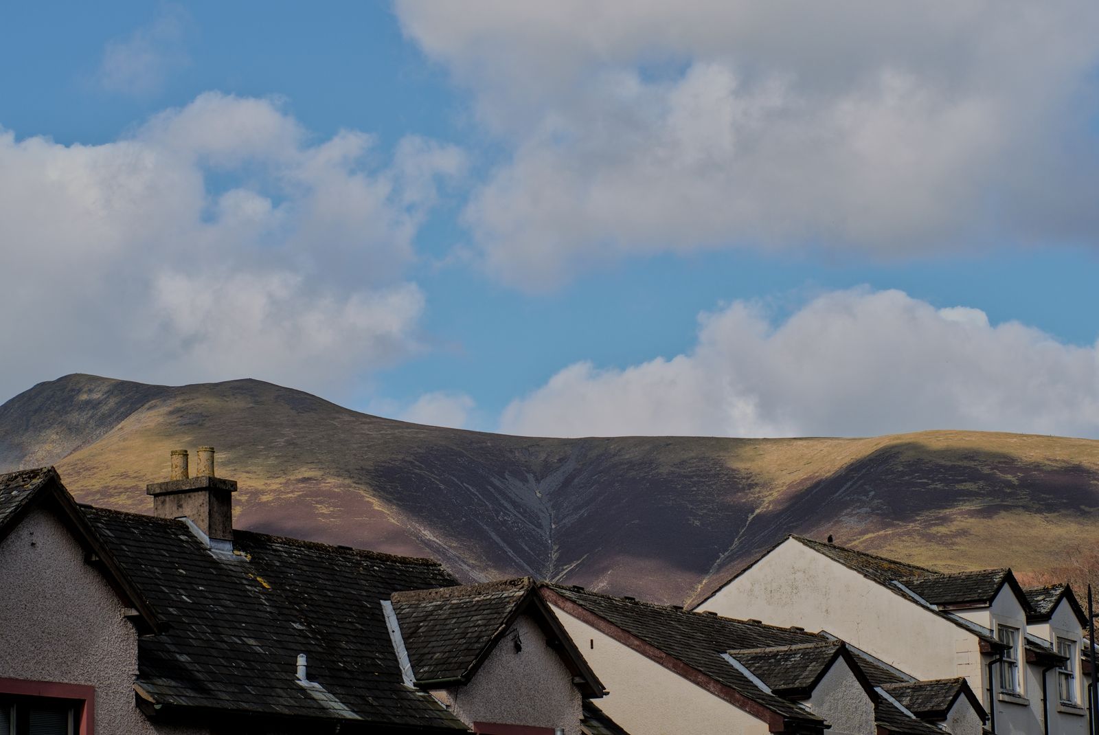 Slate roofs below the fells